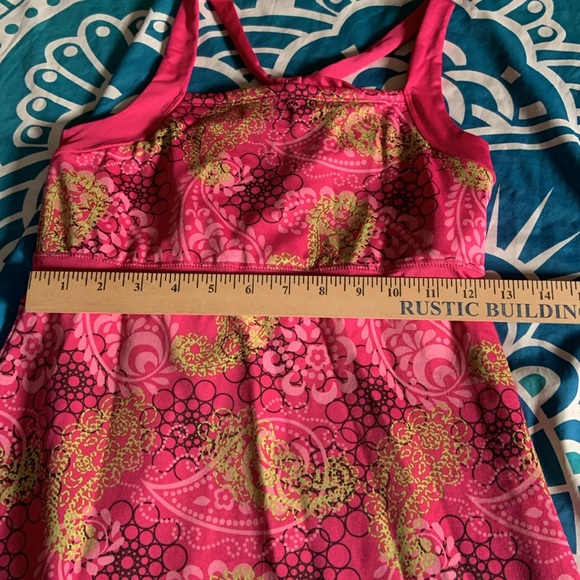 SOYBU pink paisley athletic dress with shelf bra size small - Picture 4 of 8